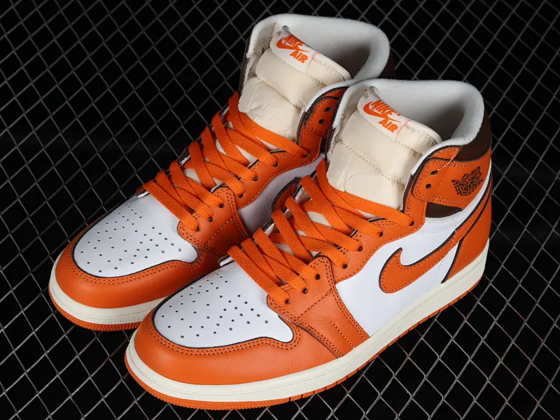 All categories Air Jordan Jordan series basketball shoes Air Jordan 1 High Air Jordan 1 High "Starfish" AJ1 Joe 1 white orange high-top basketball shoes DO9369-101